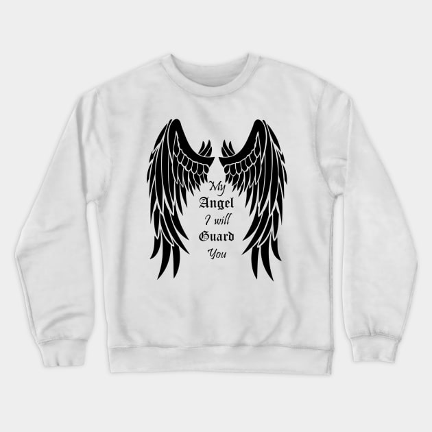 Angel Wings quotes Crewneck Sweatshirt by LjuboProduction